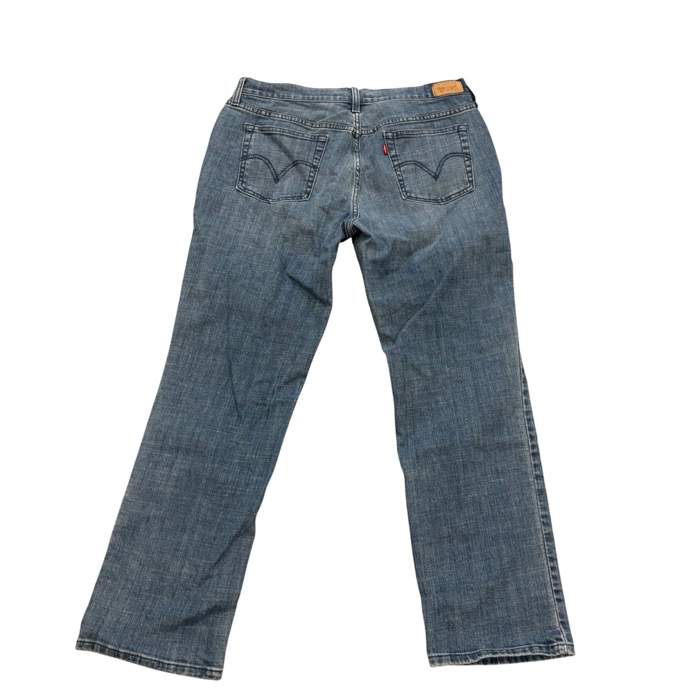 Levi Strauss & Co. 505 Straight Leg Jeans Womens 14 S/C Blue Denim Stretch - Picture 2 of 6